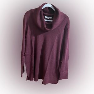 LOFT Women’s burgundy extra large tunic sweater size extra large